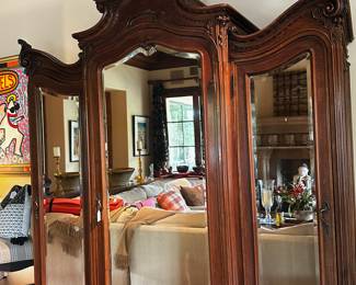 Part of the French  5 piece bedroom suite  Sold separately