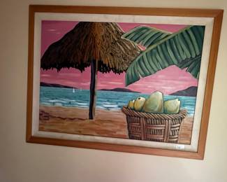 Vacation oil painting