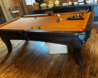 Contemporary pool table   Buy now pick up after house has sold.