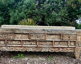 large carved console 