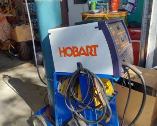 Hobart welder on cart