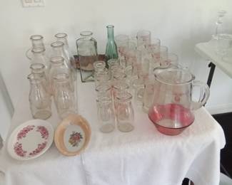 Milk bottles