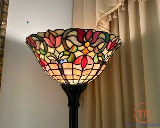 Tiffany Style-Stained Glass Floor Lamp