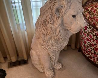 Large Ceramic Lion Sculpture