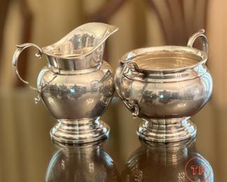 GORHAM Sterling SILVER Sugar and Creamer Set