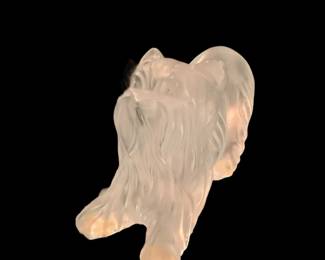 LALIQUE Crystal Yorkshire Terrier