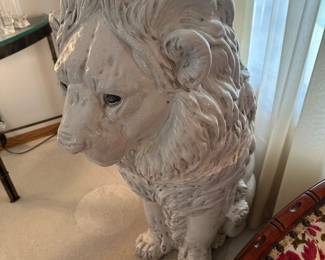 Large Ceramic Lion Sculpture
