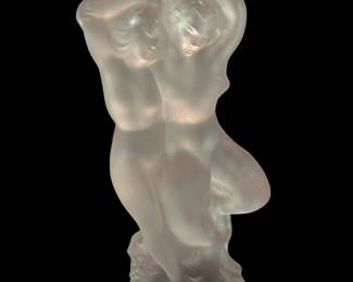 LALIQUE Crystal PAN and DIANA Figurine