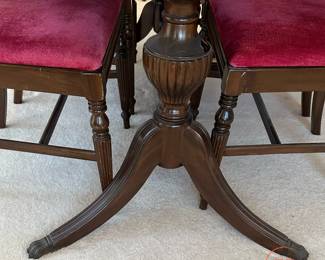 Mahogany DUNCAN PHYFE Style Dining Room Furniture Set