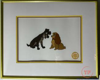 Limited Edition DISNEY Serigraph Cel "LADY AND THE TRAMP"