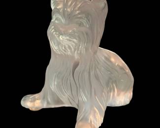 LALIQUE Crystal Yorkshire Terrier