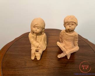 Vintage DAVE GROSSMAN Clay Figures