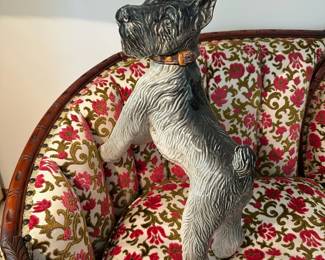 Lifesize Schnauzer Porcelain Sculpture