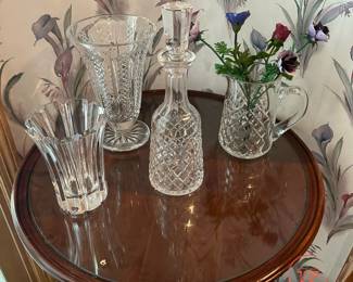 Cut Crystal Vases and Serving Pieces