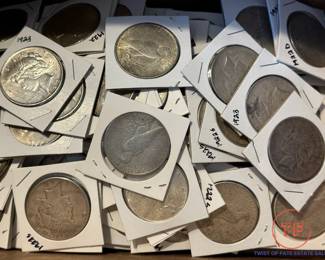Large Lot of SILVER Peace Dollars