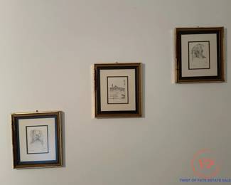 Original Ink Drawings by ABRAHAM CHERNIAK