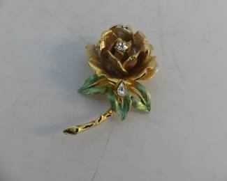 Vintage 1997 "England's Rose" Princess Diana Tribute Pin