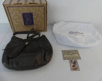 Genuine Brighton Crossbody Bag Pewter - New in Pouch & Box