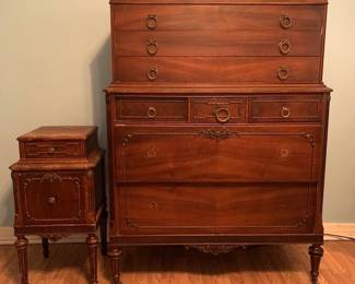 Chest and Bedside Cabinet