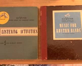 Library of RCA Victor 45 Records for Elementary School Students and Rhythm Bands for Elementary Schools