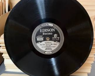 One of Several Edison Diamond Disc Label Records - ca. 1912 - "Yes Sir, That's My Baby"