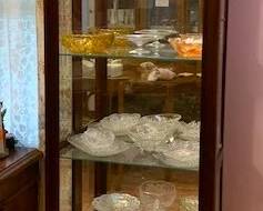 Lighted Curio and Glassware