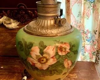 Vintage Hand Painted Lamp Base