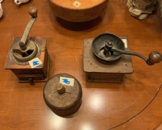 Spice Grinders and Butter Mold