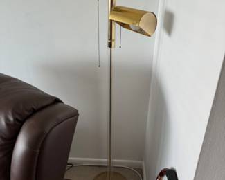 Brass floor lamp