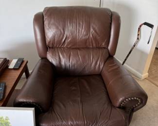 Leather recliner