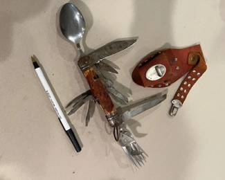 Vintage Camping Hobo Multi Tool Knife