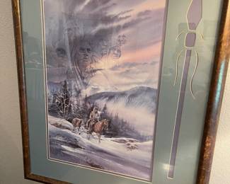 Signed print by R. Carver