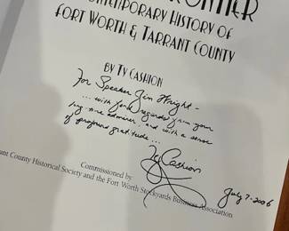 Signed to Jim Wright