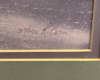 R. Carver signature and number 317/950