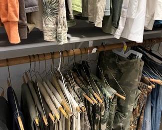 Camo, casual pants, jeans