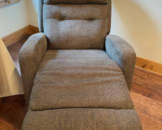 The recliner extended