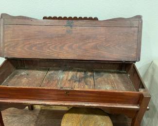 Inside the writing desk