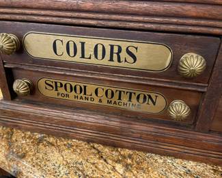 A close look at the drawers and handles