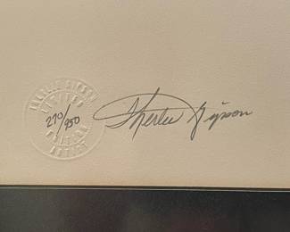 Artist signature Therlee Gipson Limited edition 270/950