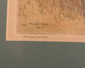 Phleat Boyd signature, dated 1977