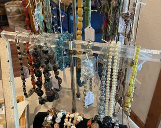 Hand made necklaces and bracelets and vintage pieces