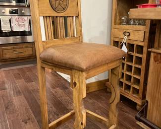 Rustic style bar chair, there are two of these