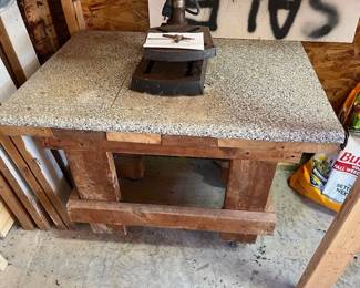 Work table on wheels