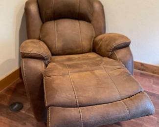 The recliner extended