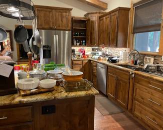 Looking into the kitchen