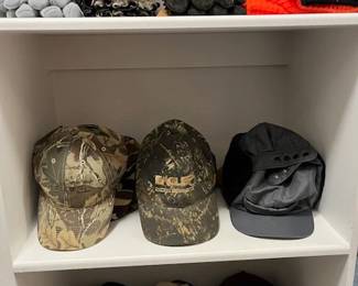 Baseball hats, gloves, wool hats