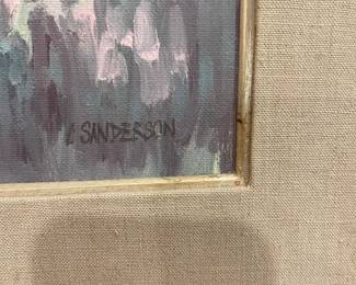 Signature of artist Sanderson