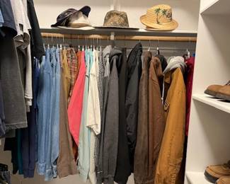 Denim and long sleeve shirts, great jackets