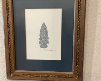 A second arrow head original piece by Martha Hinson