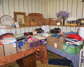 clothing, Longaberger baskets